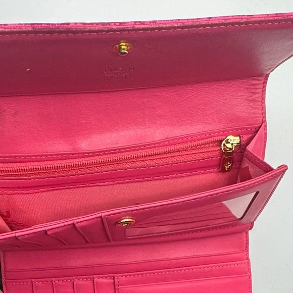 💖 MCM Pink & Tan Long Wallet w/ Stunning Gold Hardware 💖 - Picture 6 of 6